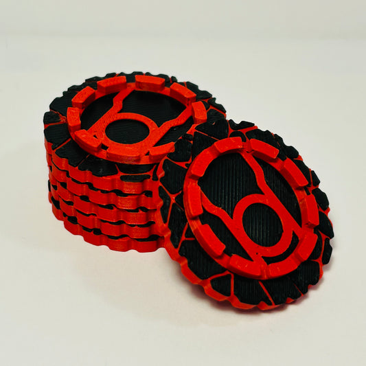 Action Tokens - Raging Red